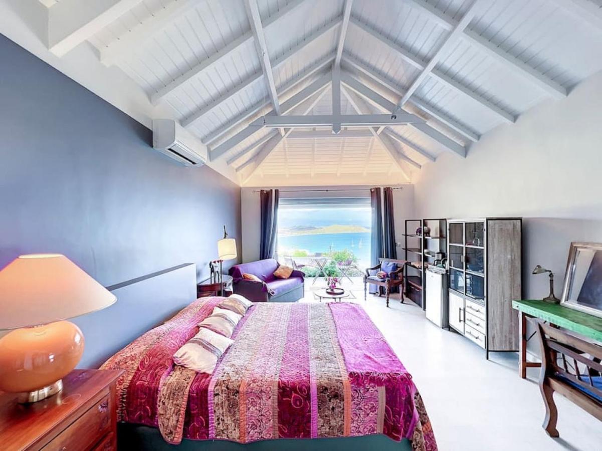 Blue Room In A Shared Villa Diamant With Communal Pool And Sea View Grand Case Exterior photo